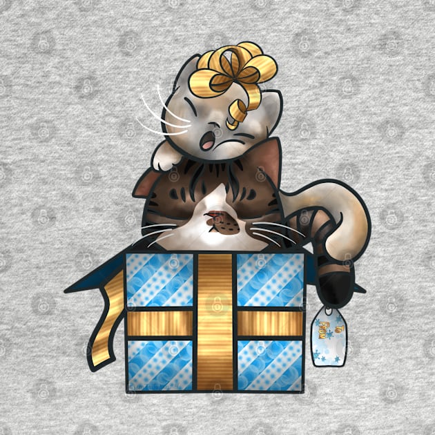 Sleeping Baby Kitty Present for Christmas by SamInJapan